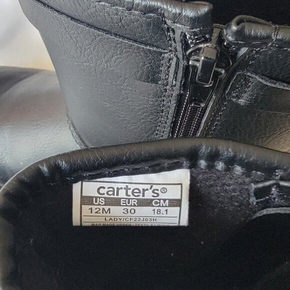 Carter's Toddler/Girls Riding Boots (Size 12 - Black) - Picture 4 of 7